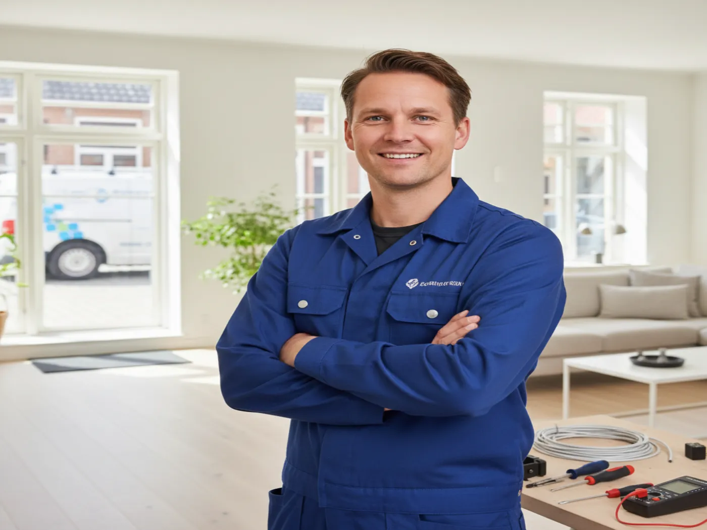 Autoriseret elektriker fra Kolding i arbejde